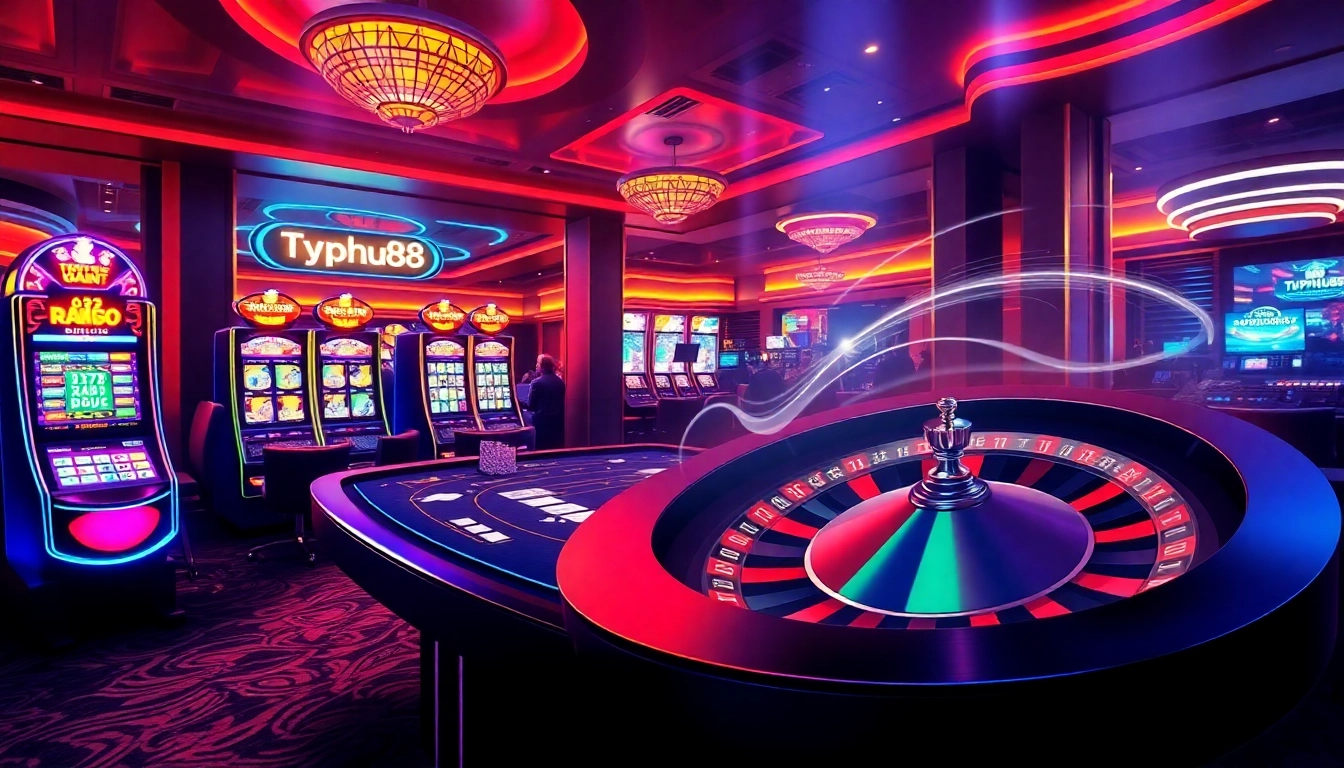 Experience the exciting world of Typhu88 online casino with vibrant games and dynamic betting activities.