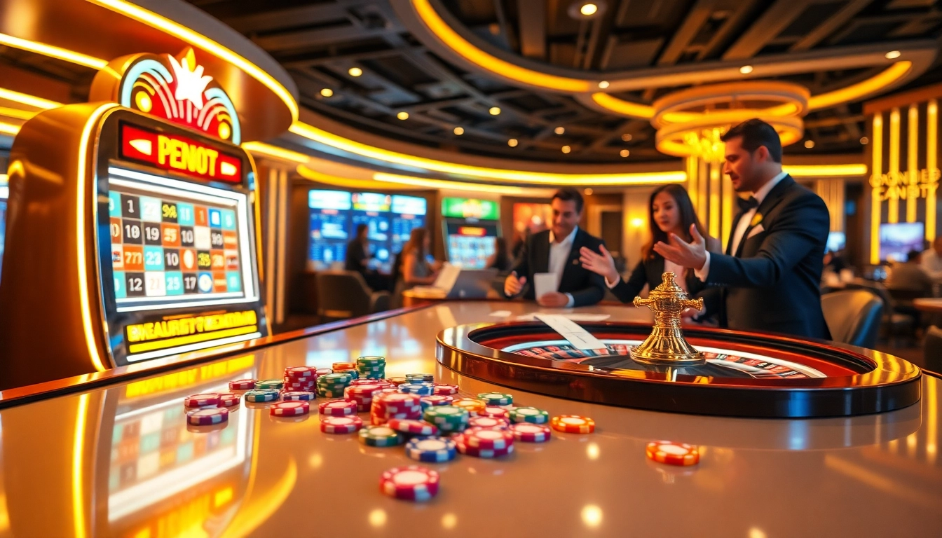 PEN4D slot machine attracting players in a vibrant casino atmosphere.