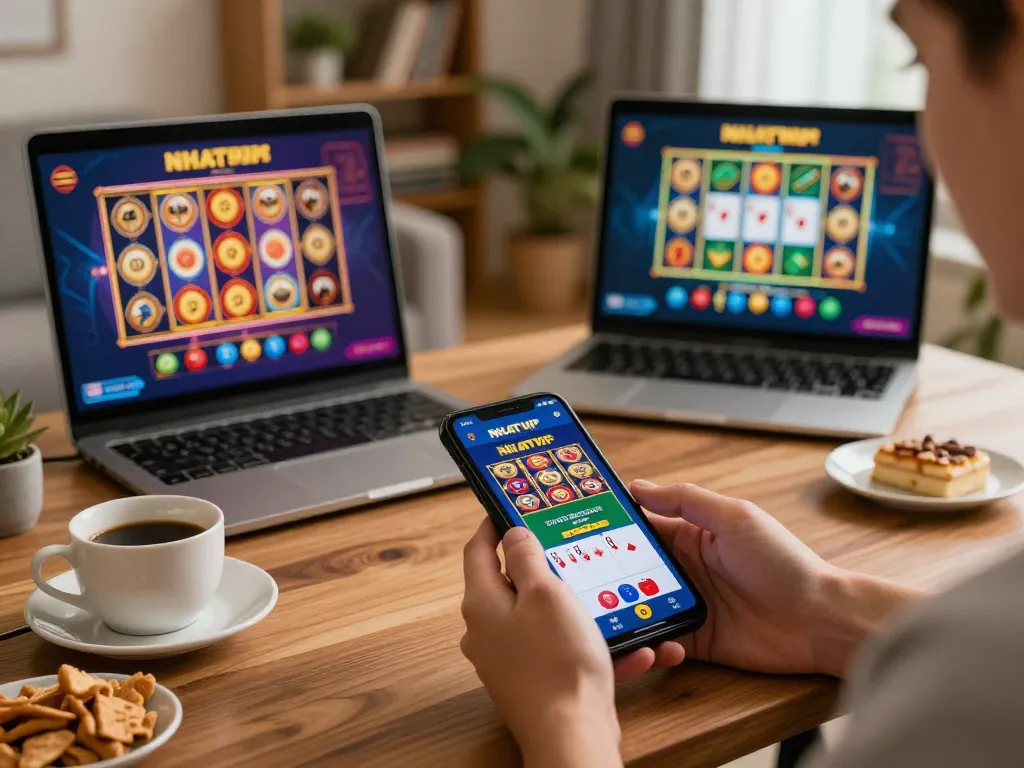 Engaging gameplay on NHATVIP app showcases an online casino experience