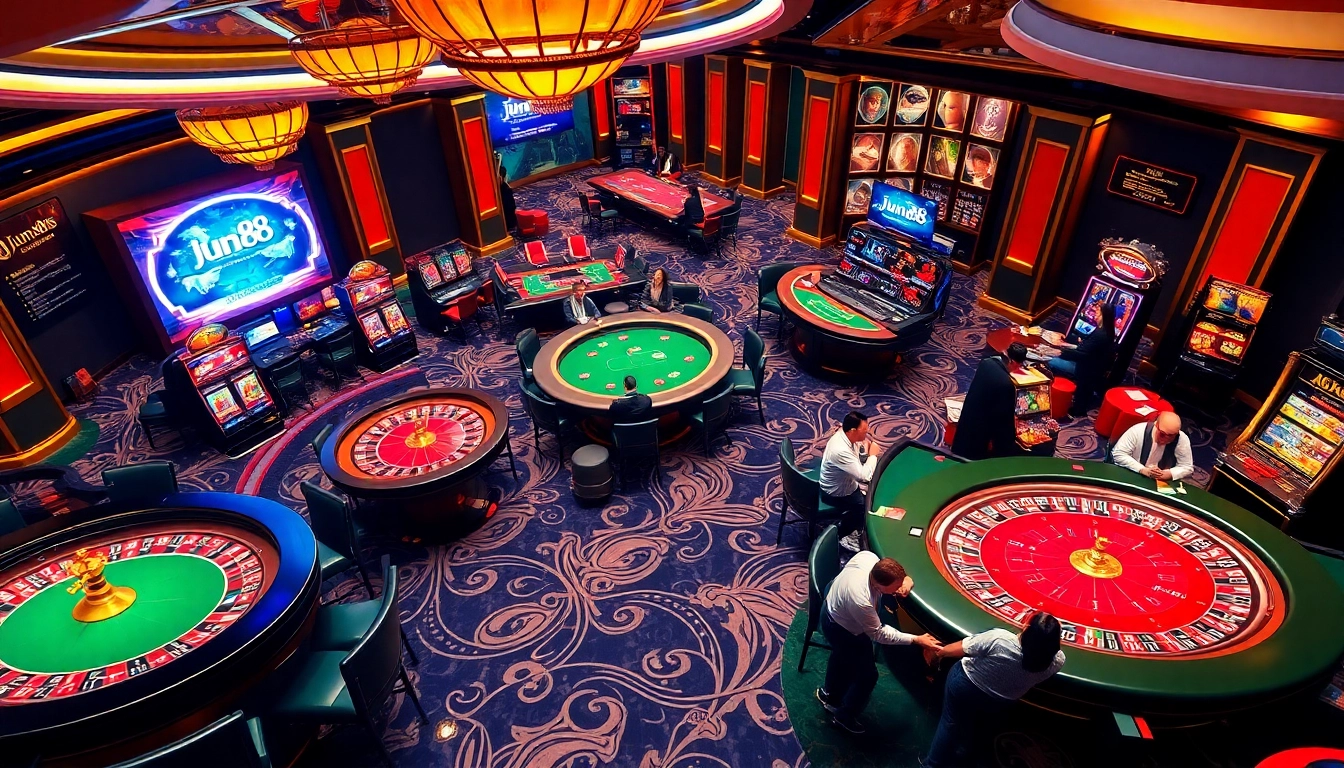 Experience thrilling online gambling at Jun88 with vibrant casino games and winning opportunities.