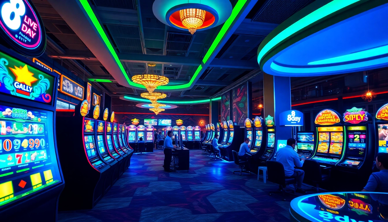 Exciting online gaming experience at 8day with colorful slots and lively players.
