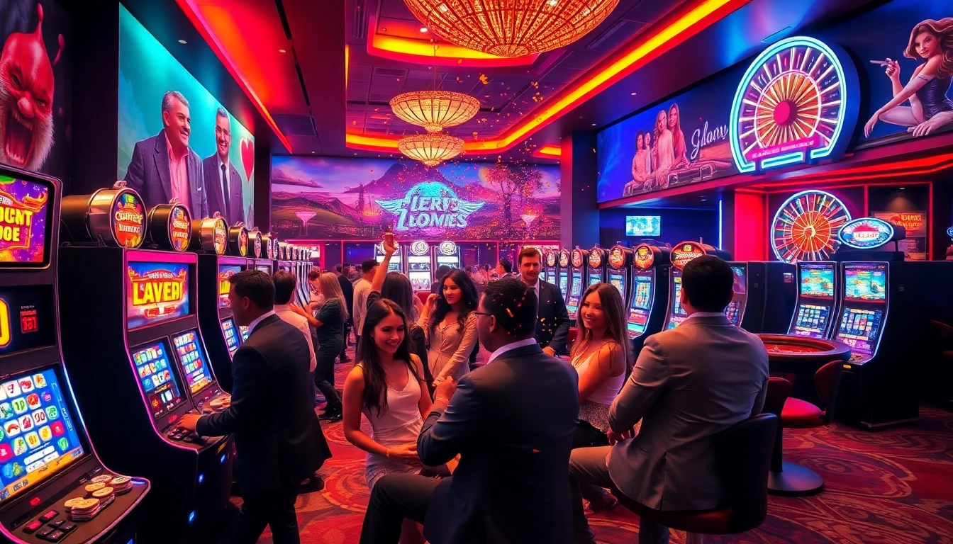 Kegembiraan bermain di slot gacor aman788 dengan pemain merayakan kemenangan di mesin slot yang berwarna-warni.