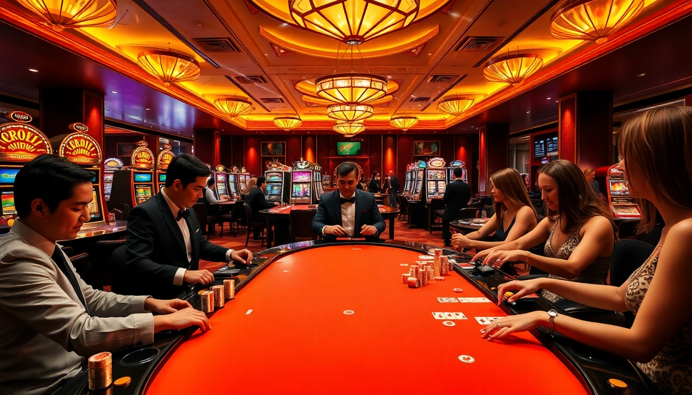 SumClub offers players an engaging casino experience with vibrant gaming tables and luxurious ambiance.