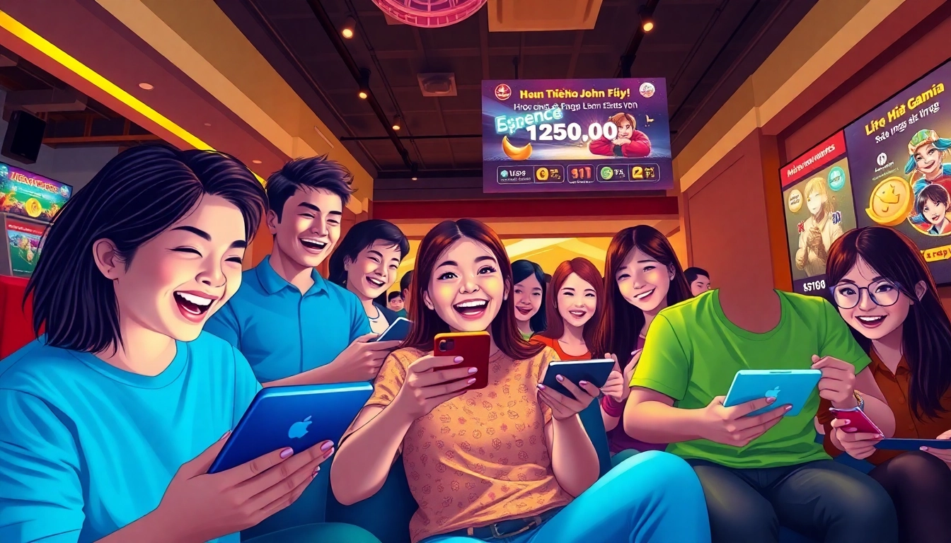 Hitclub online gaming experience featuring diverse players engaged in games with vibrant atmosphere.