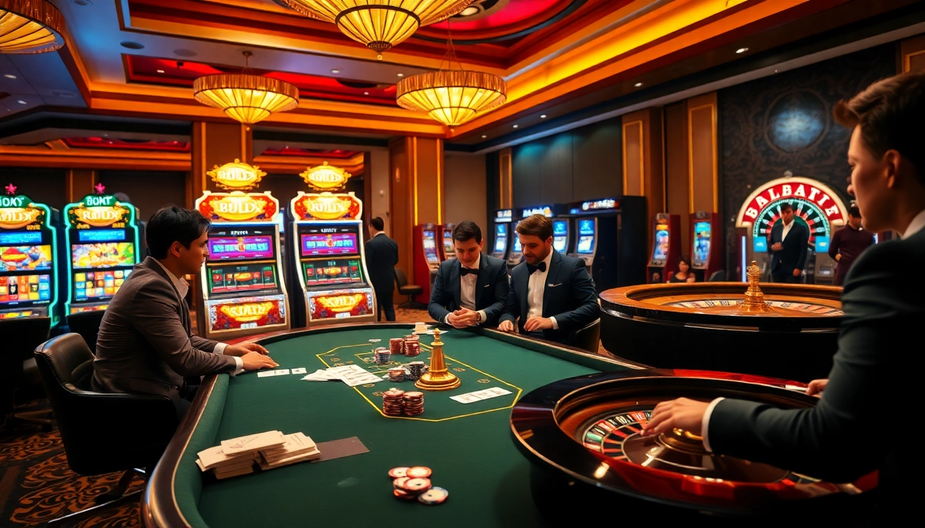 Experience thrilling gameplay at UK88 casino with vibrant tables, chips, and exciting action.