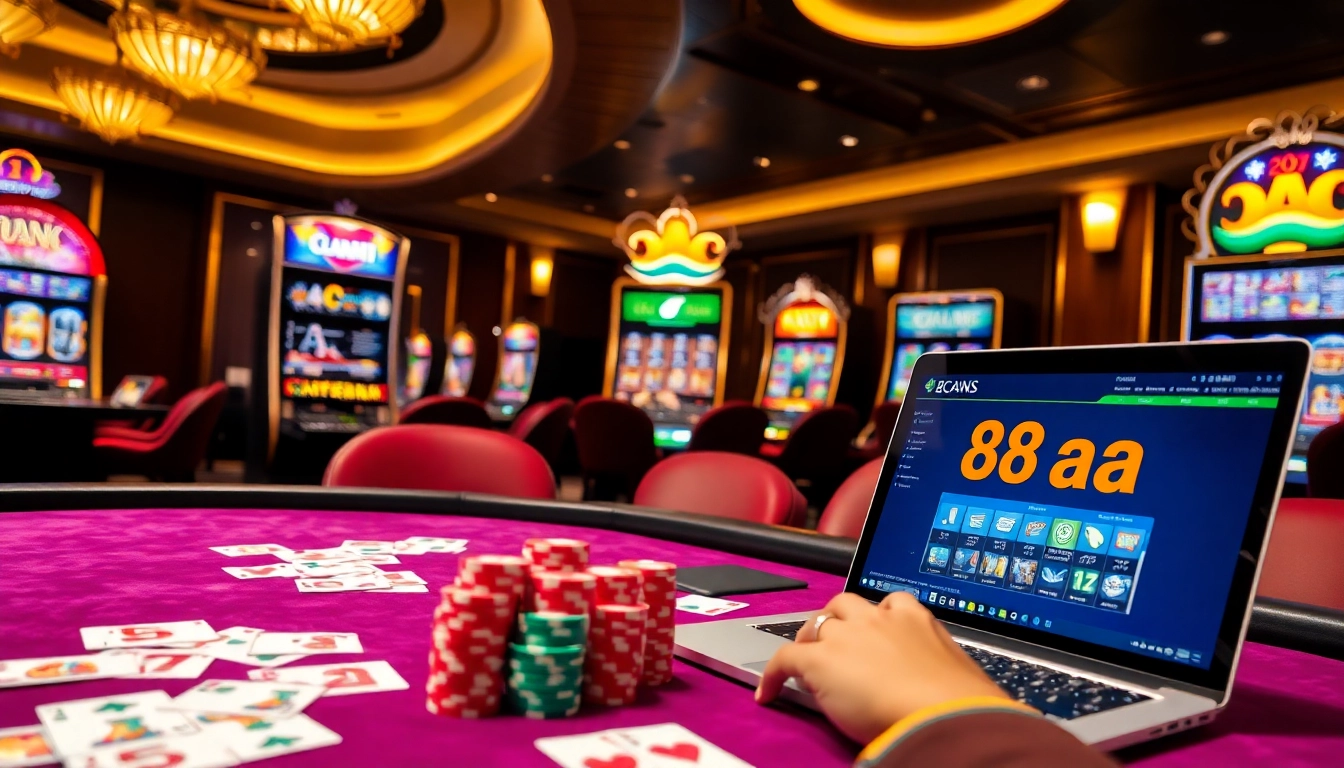 Experience the thrill of gambling with 88aa’s luxurious casino environment, enticing players to win big.
