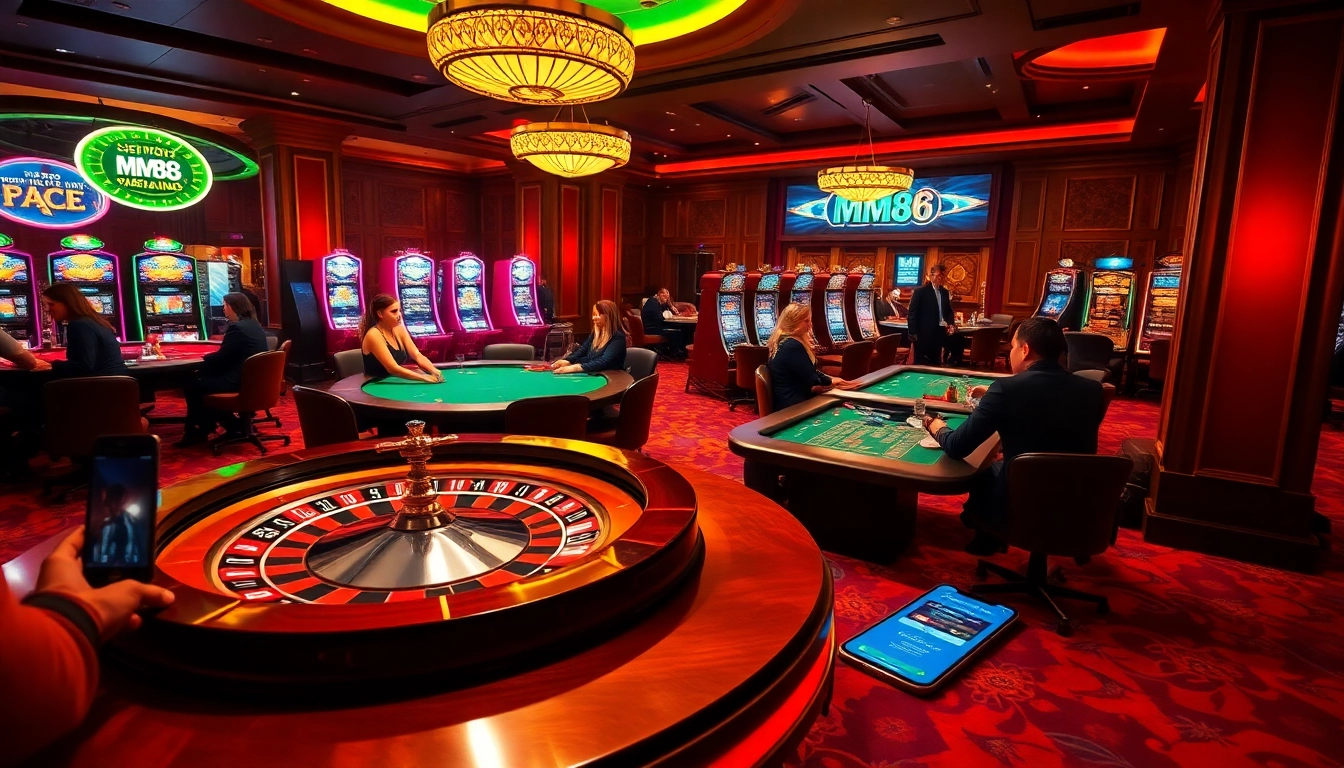 Experience the thrill of the casino with MM88 link at vibrant poker tables and roulette wheels.