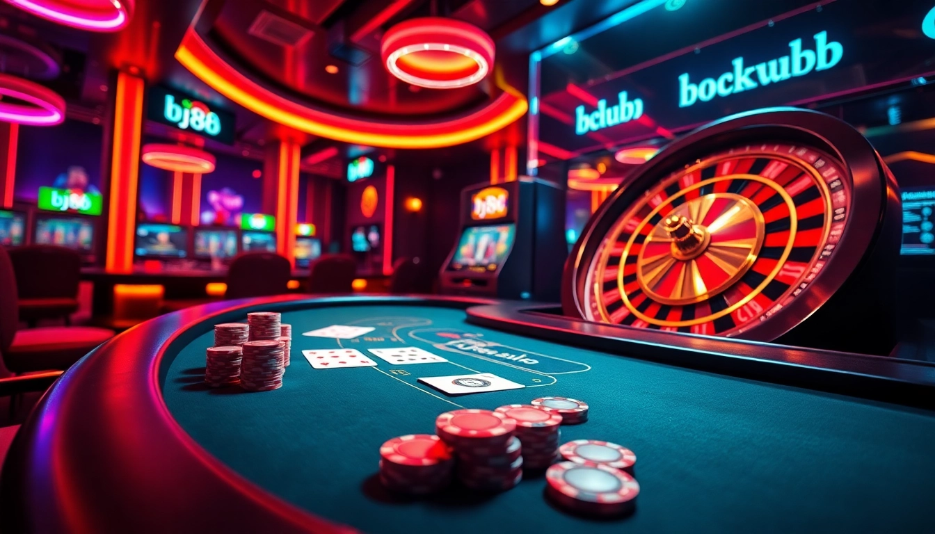 Experience the excitement of gambling at bj88, showcasing high-stakes blackjack and roulette.