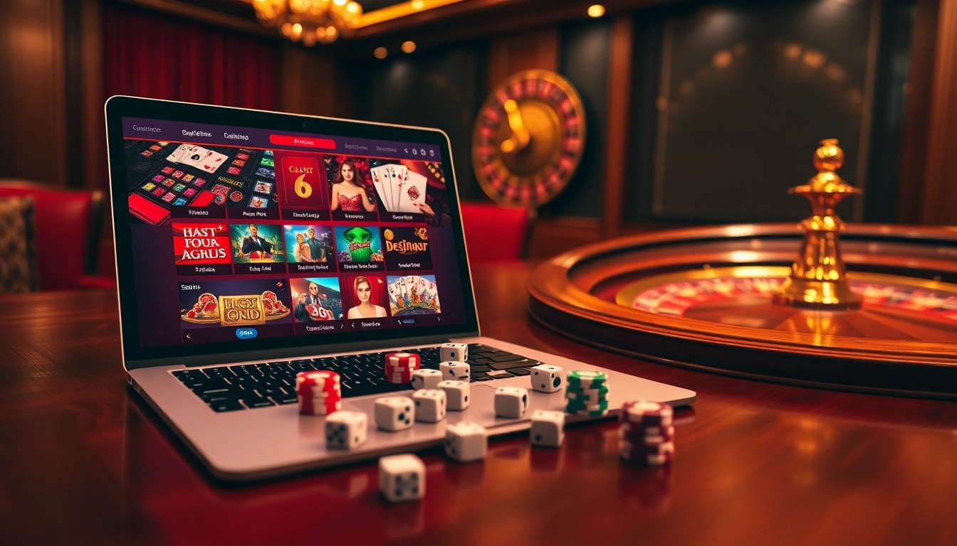 Experience the excitement at https://f8bet.dental/ featuring poker chips, slots, and roulette in a vibrant casino.