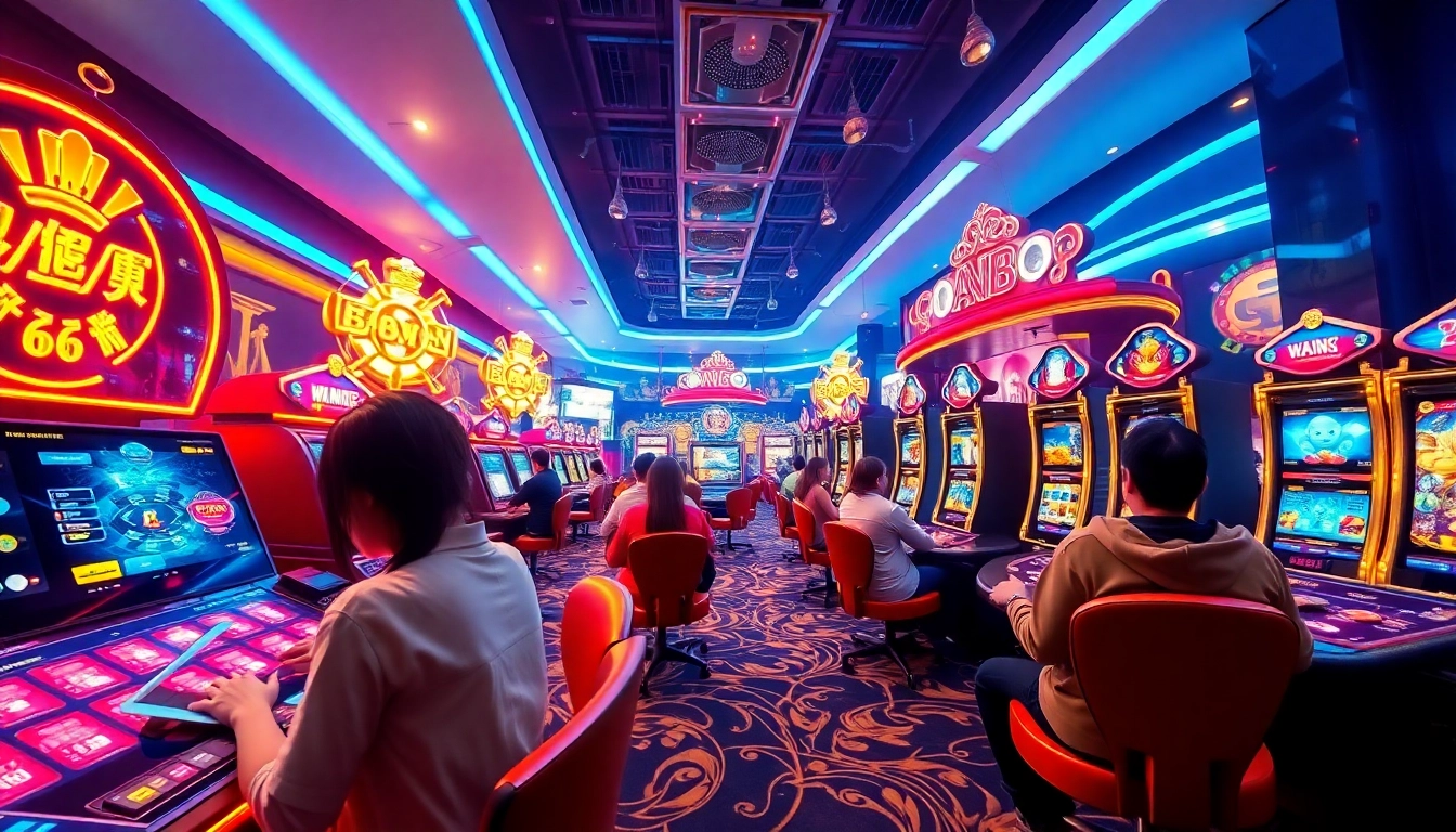 Engaging gaming atmosphere at WW88 featuring baccarat, fishing, and slots.