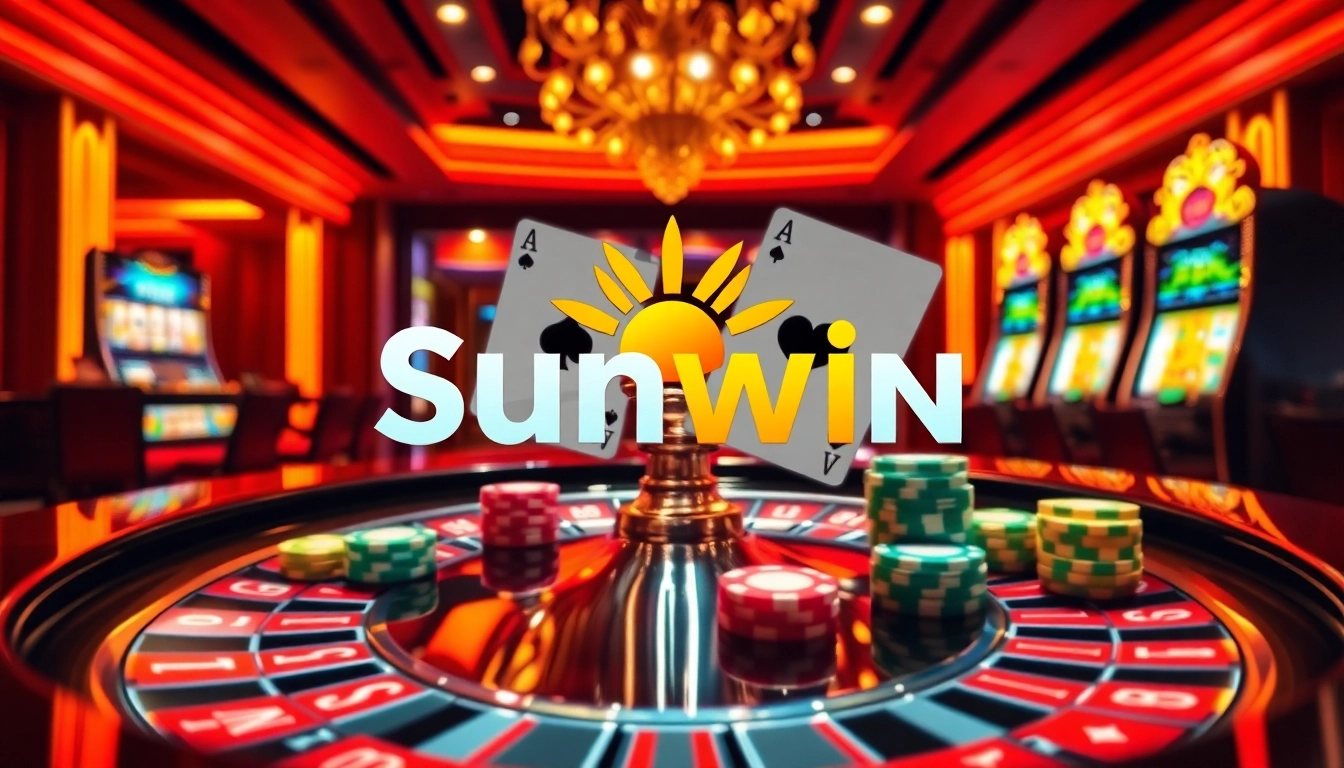 Experience the excitement of Sunwin with vibrant casino games and lively atmosphere.