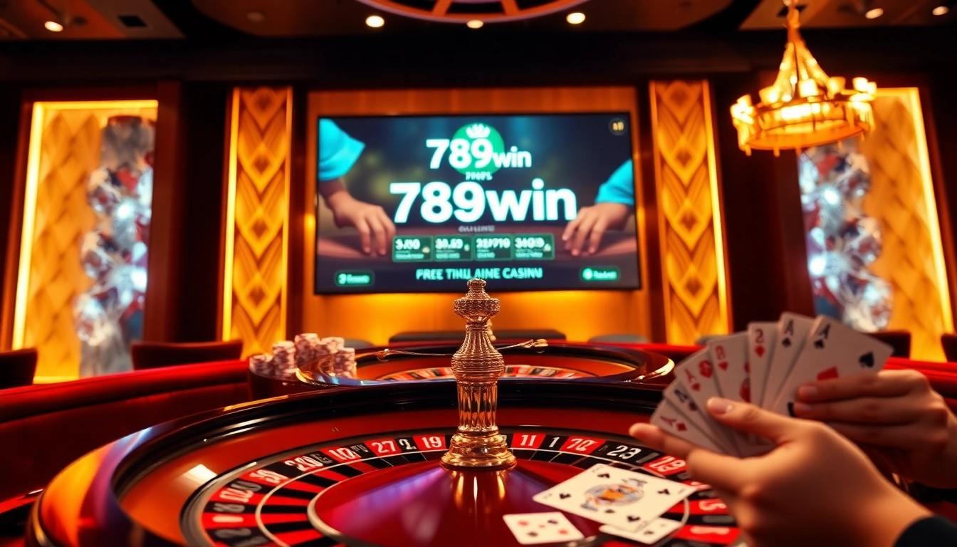Exciting online gambling experience at 789win with vibrant casino elements.