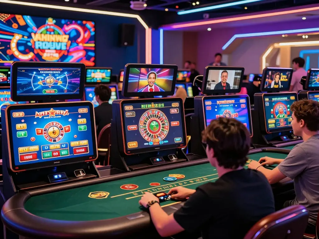 8kbet players enjoying a lively online casino experience with vibrant games and excitement.