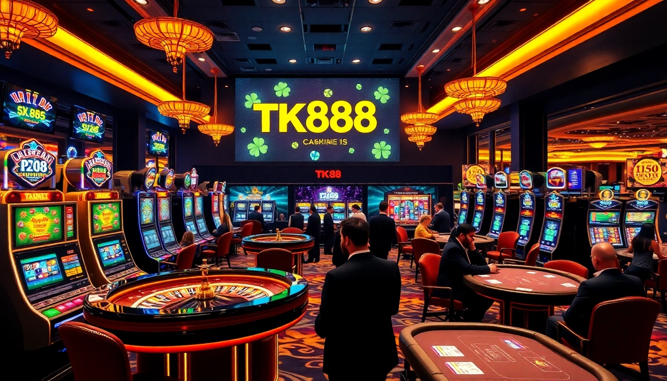 Experience the thrill of gambling at TK88, where vibrant casino games await players.