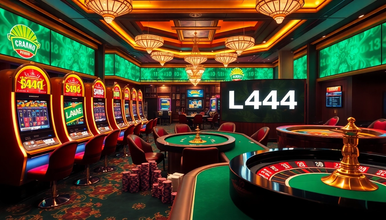 Experience the thrill of gambling at L444 with vibrant casino games and professional betting options.