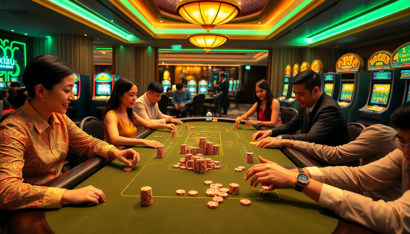 Action-packed Tài Xỉu MD5 game scene with vibrant colors and engaged players.