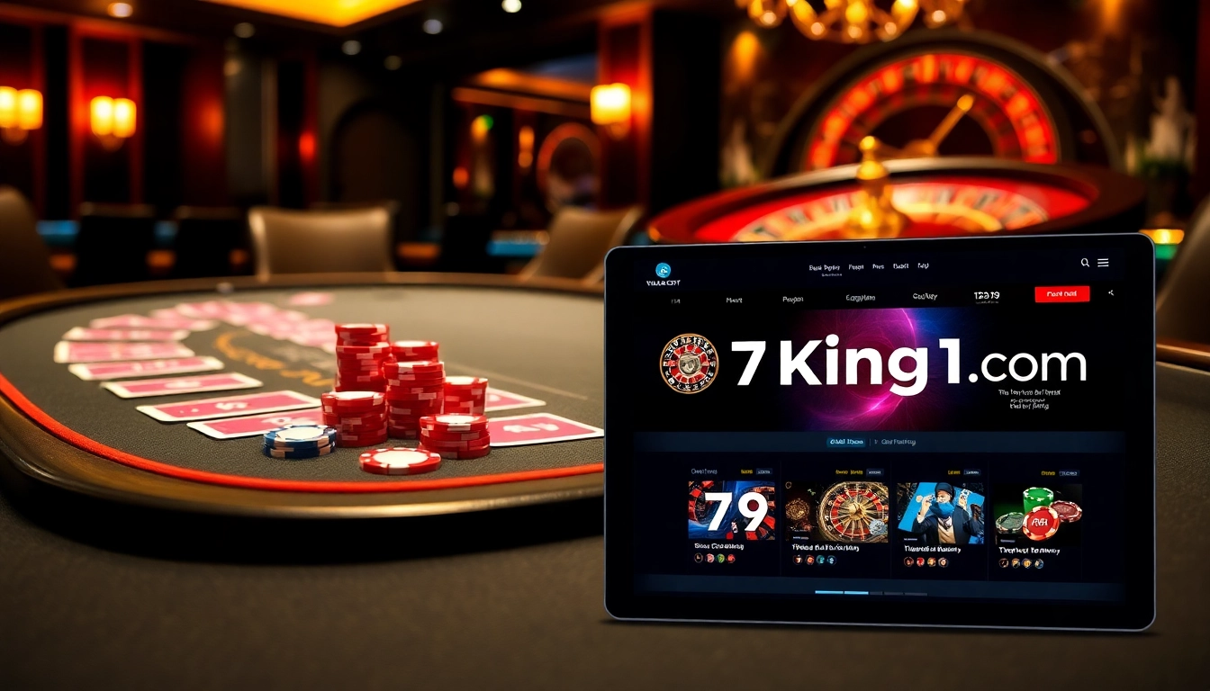 Exciting poker game setup at a luxurious casino inspired by 79king.1com.