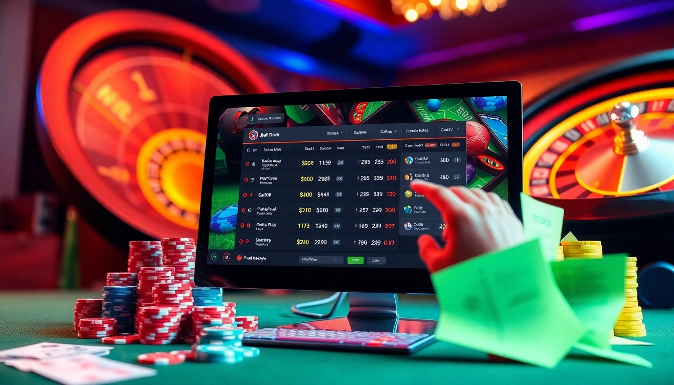 Betting on Judi Bola Piala Dunia with an engaging online interface and vibrant casino elements.