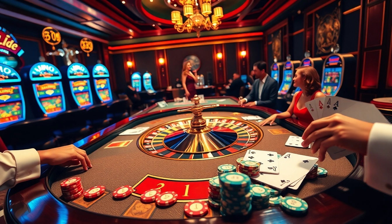 Experience thrilling gameplay at XX88 with luxurious casino tables and vibrant games.