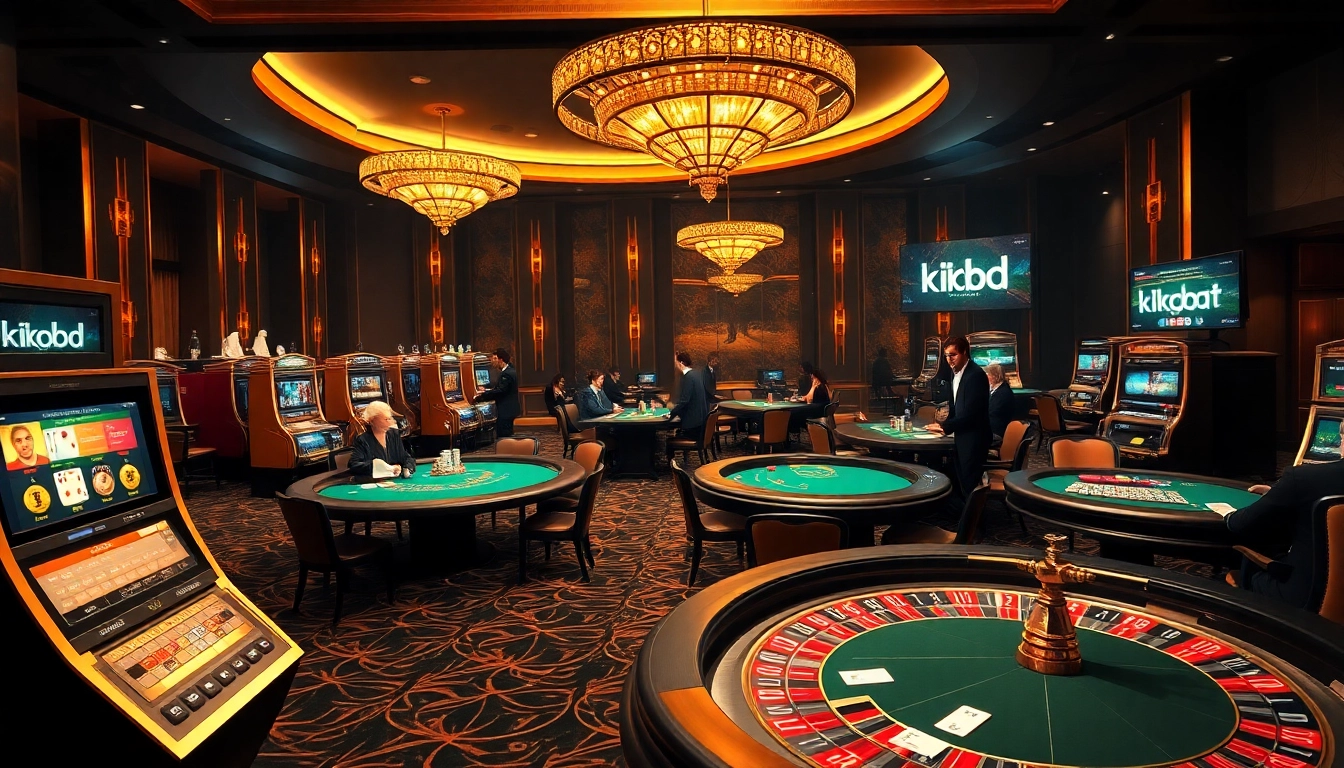 Experience the excitement of modern gambling in a stunning casino scene featuring kqbd betting highlights.