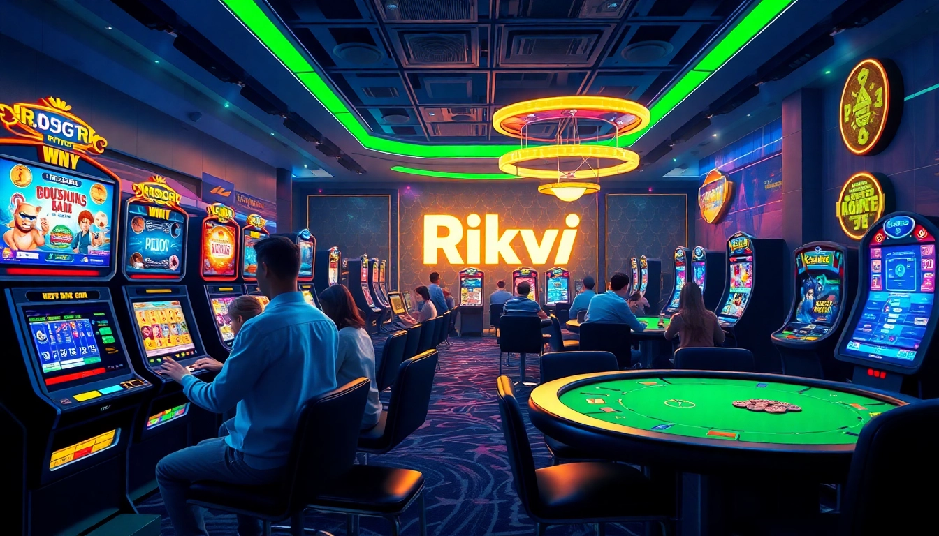Experience the excitement of Rikvip's online gaming platform with vibrant casino scenes and engaging gameplay.