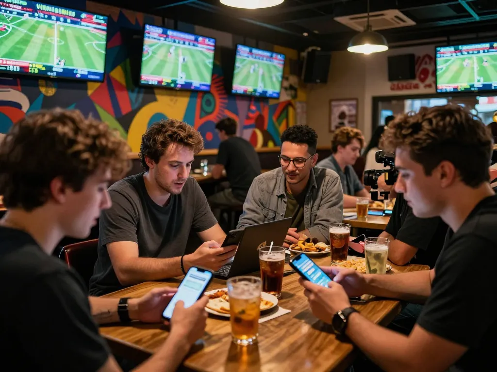 Exciting sports betting action at nohu.com with fans engaged in placing bets on live games.