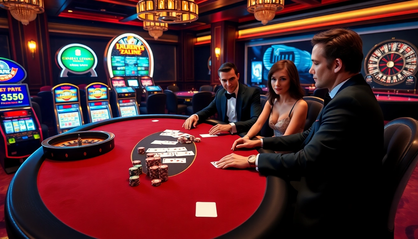 Experience the thrill of 88xx at a luxurious casino with high-stakes poker games and vibrant slot machines.