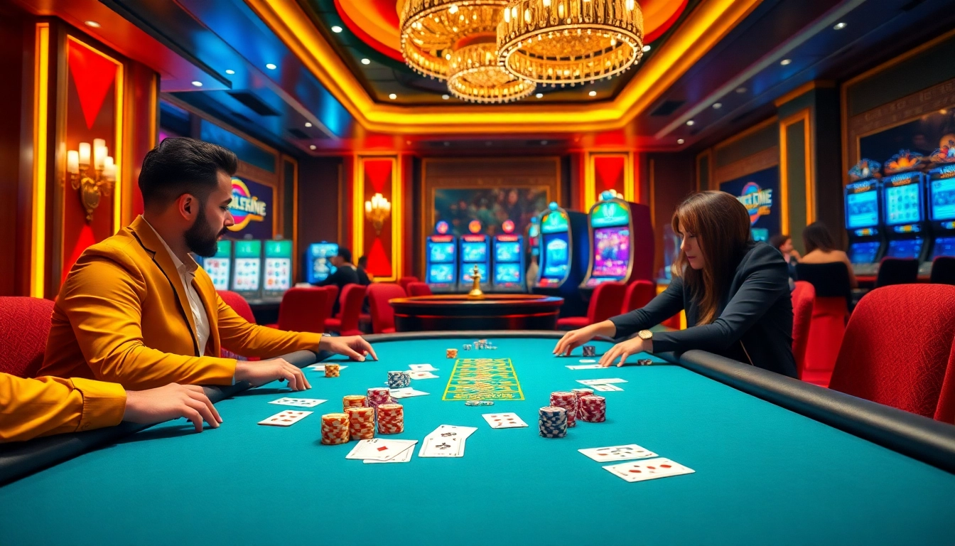 Experience the thrill of high-stakes poker at 89bet with colorful chips and professional players.