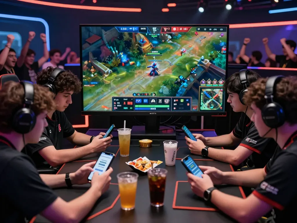 Dota 2 betting excitement captured with esports enthusiasts engaging in live action during a thrilling match.