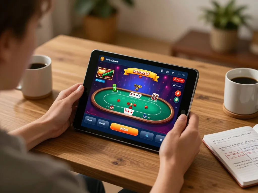 Play poker on kkwin app while enjoying a cozy home atmosphere with betting strategy notes