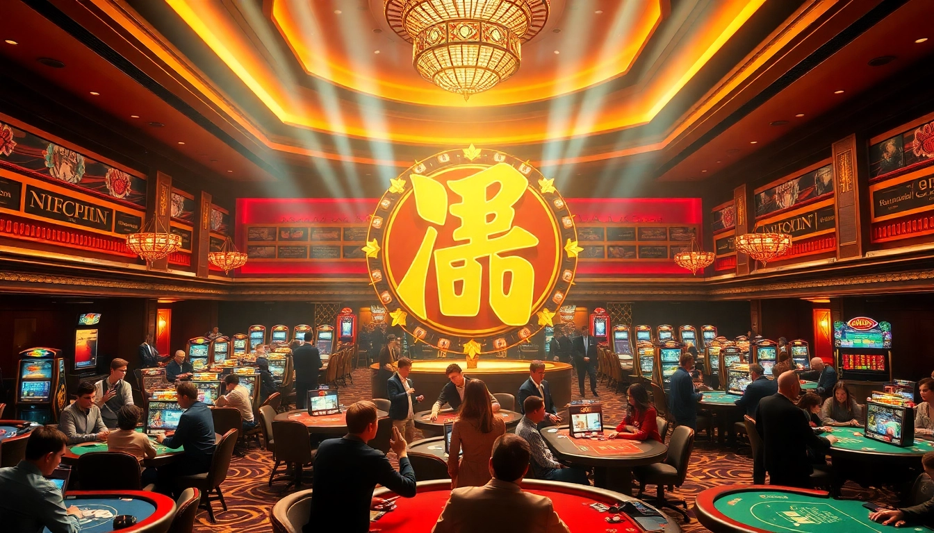 优塔赌场吸引玩家掷骰子和玩扑克牌的现场，充满活力与兴奋。
