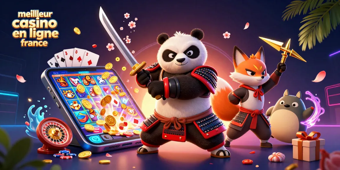 Engage with the thrilling environment of the meilleur casino en ligne france, featuring vibrant gaming elements and dynamic characters.