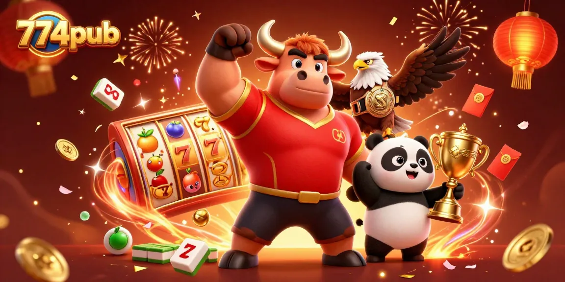 Engage with exciting games at 774pub featuring vibrant characters and dynamic casino elements!