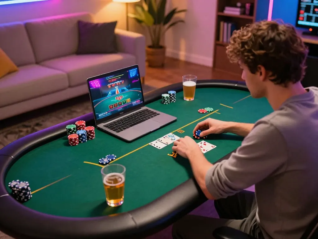 DuckyLuck casino reviews showcase an engaging online poker experience at home with vibrant atmosphere.