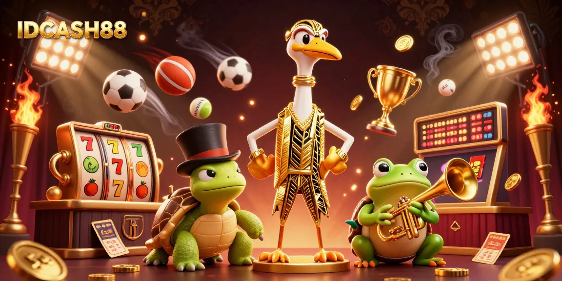 Experience the thrilling gameplay of IDCASH88 through this vibrant casino scene full of action.
