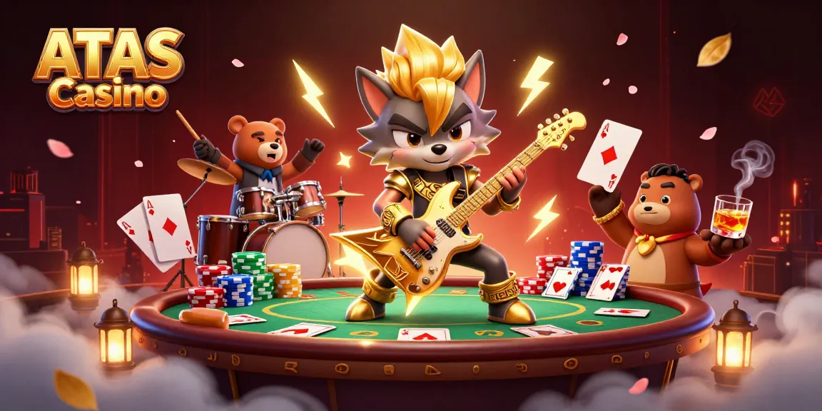 Experience thrilling gaming at ATAS Casino with vibrant casino characters and dynamic action.