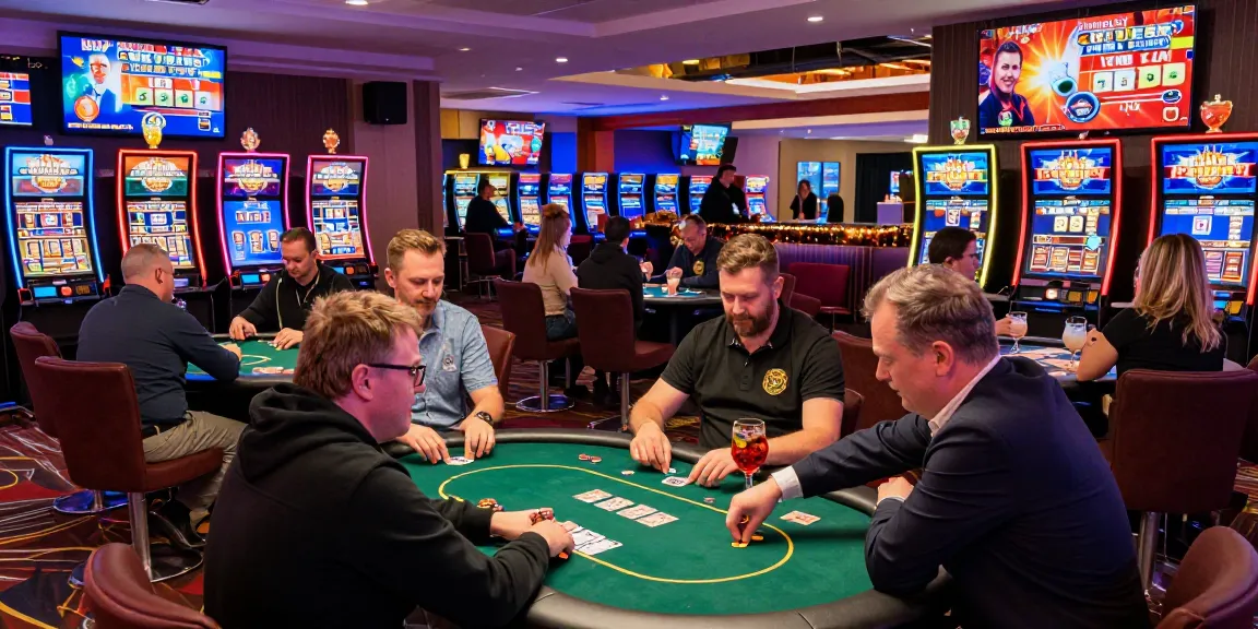 Players enjoying games at a credit card casino for UK players at https://cullengolfclub.co.uk, showcasing vibrant atmosphere and engaging activities.
