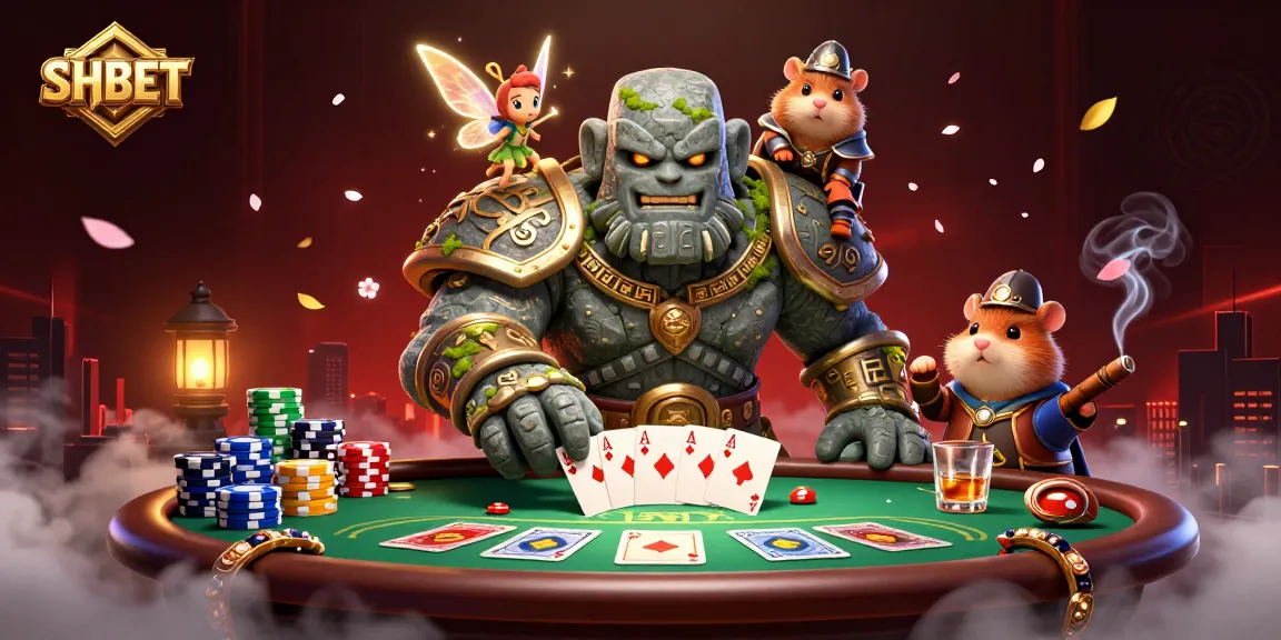 Join the excitement at SHBET and experience thrilling poker action with unique characters.