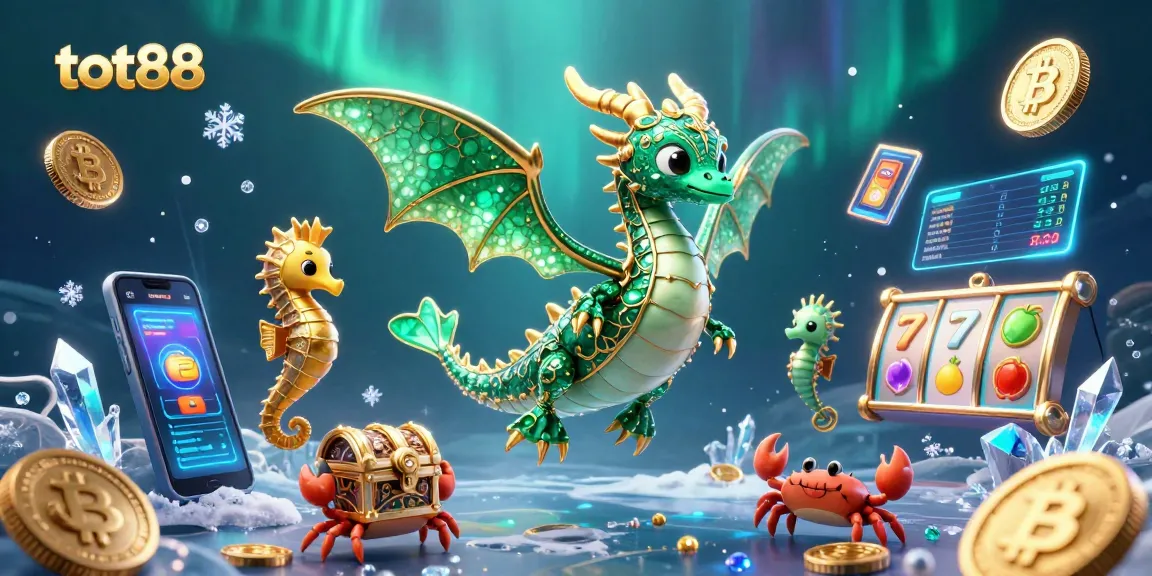 Engage with tot88's thrilling underwater casino adventure featuring a dragon and crypto elements.