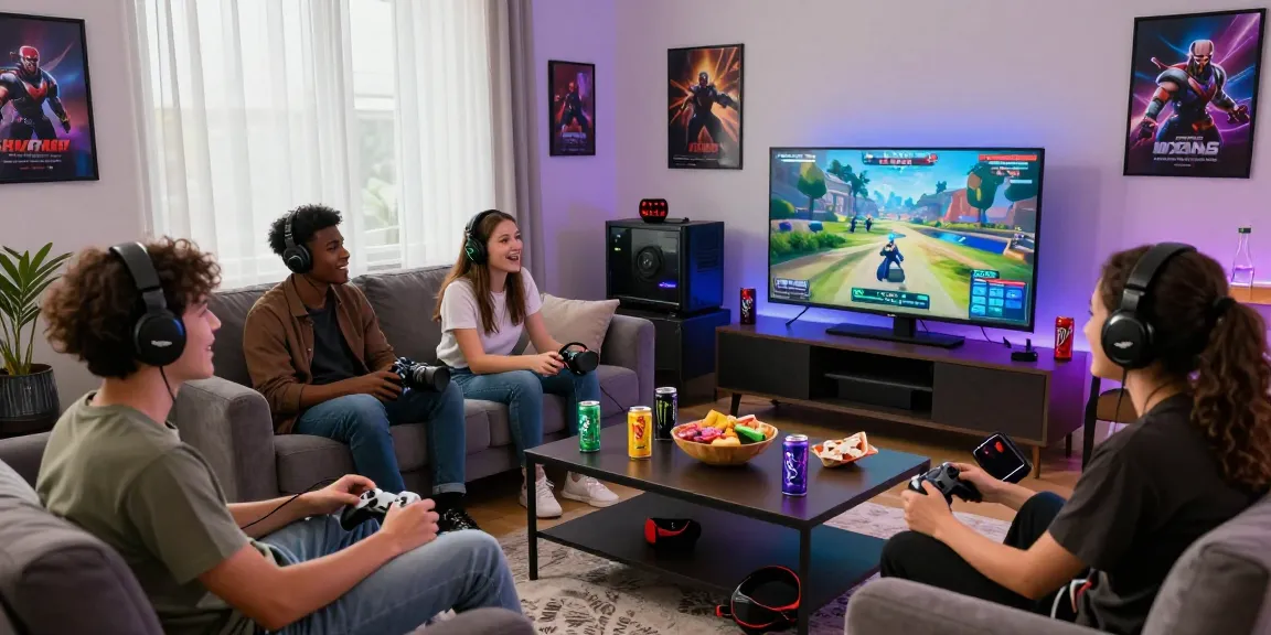 Group of friends enjoying CIKA4D online gaming with joy and excitement.