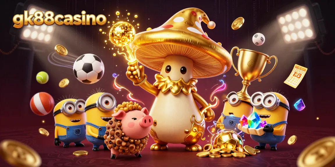 Experience gk88casino with magical elements and dynamic sports betting in a vibrant scene.